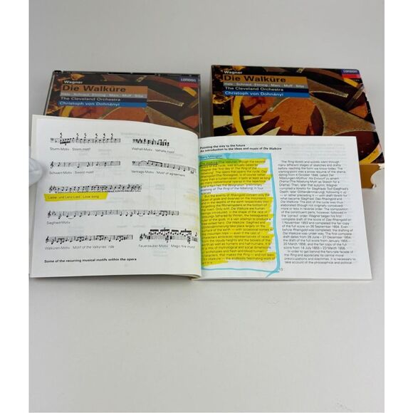 Vtg 1997 Wagner: Die Walkure The Cleveland Orchestra 4 CD Compact Disc Box Set B - Picture 9 of 12